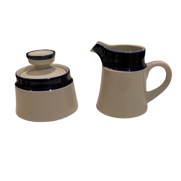 💙Vintage Noritake Primastone Genuine Stoneware Cream and Sugar Set - Picture 3 of 8